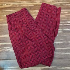 Red plaid pants!!